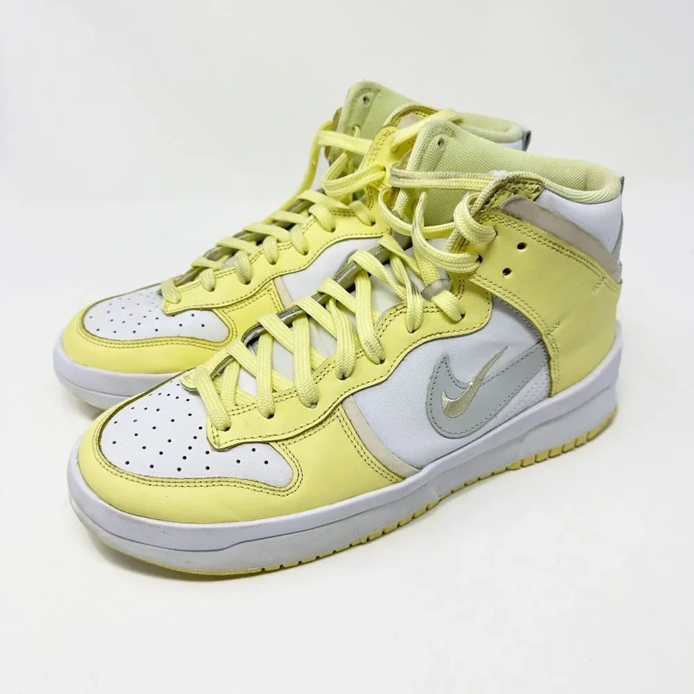Nike High Top Athletic Sneakers in Yellow and White- Size 10 1/2